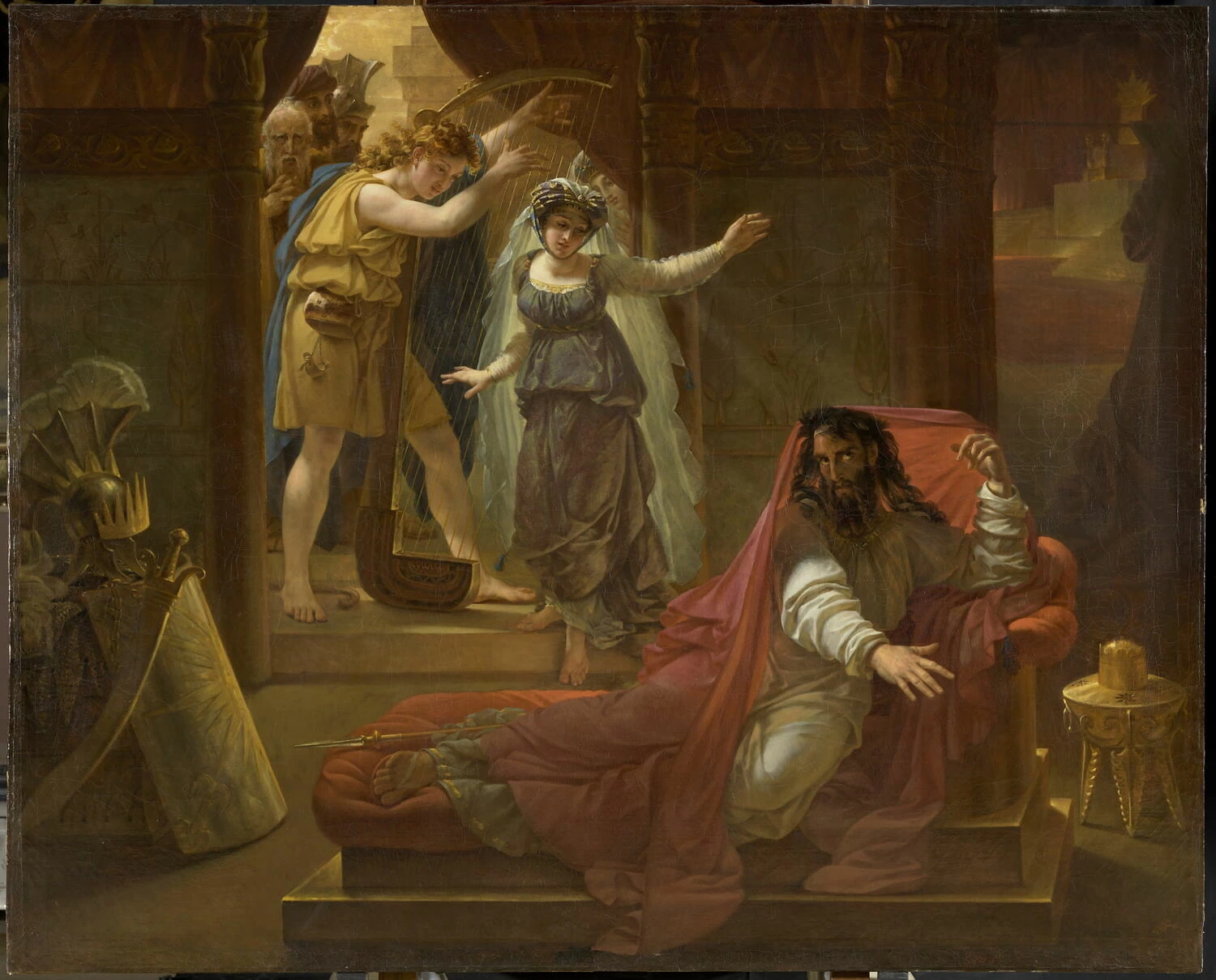 Davide suona l'arpa per il re Saul - Museo del Louvre, Parigi